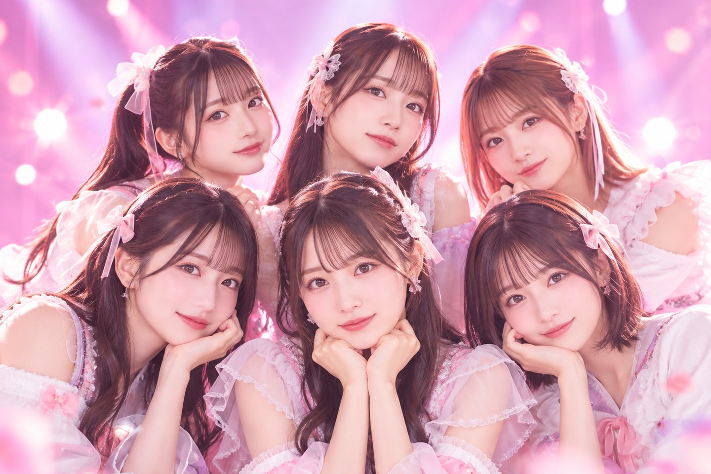 （見本）新規アイドルグループ 初期メンバーのメインビジュアル