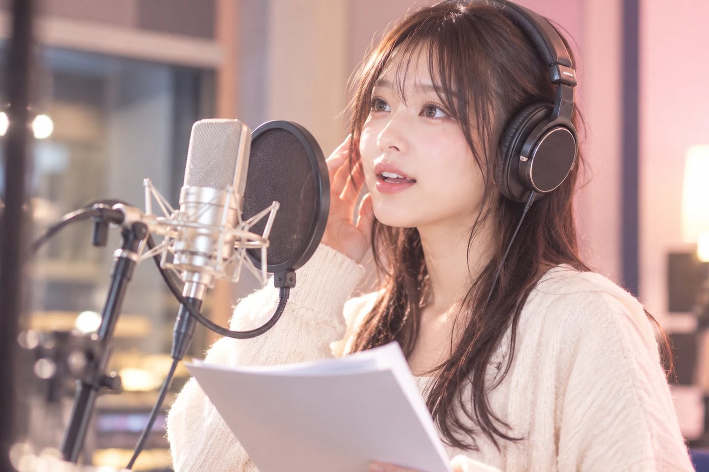 （見本）声優 新人所属オーディションのメインビジュアル